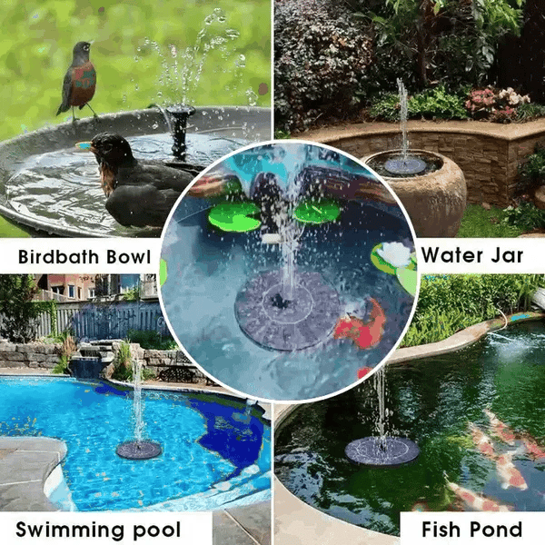 Sunflow™ Solar-Powered Water Fountain