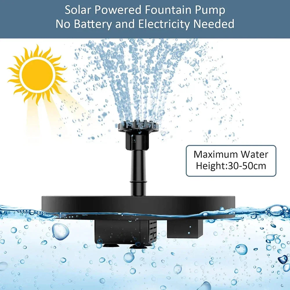 Sunflow™ Solar-Powered Water Fountain