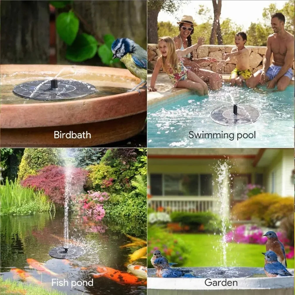 Sunflow™ Solar-Powered Water Fountain