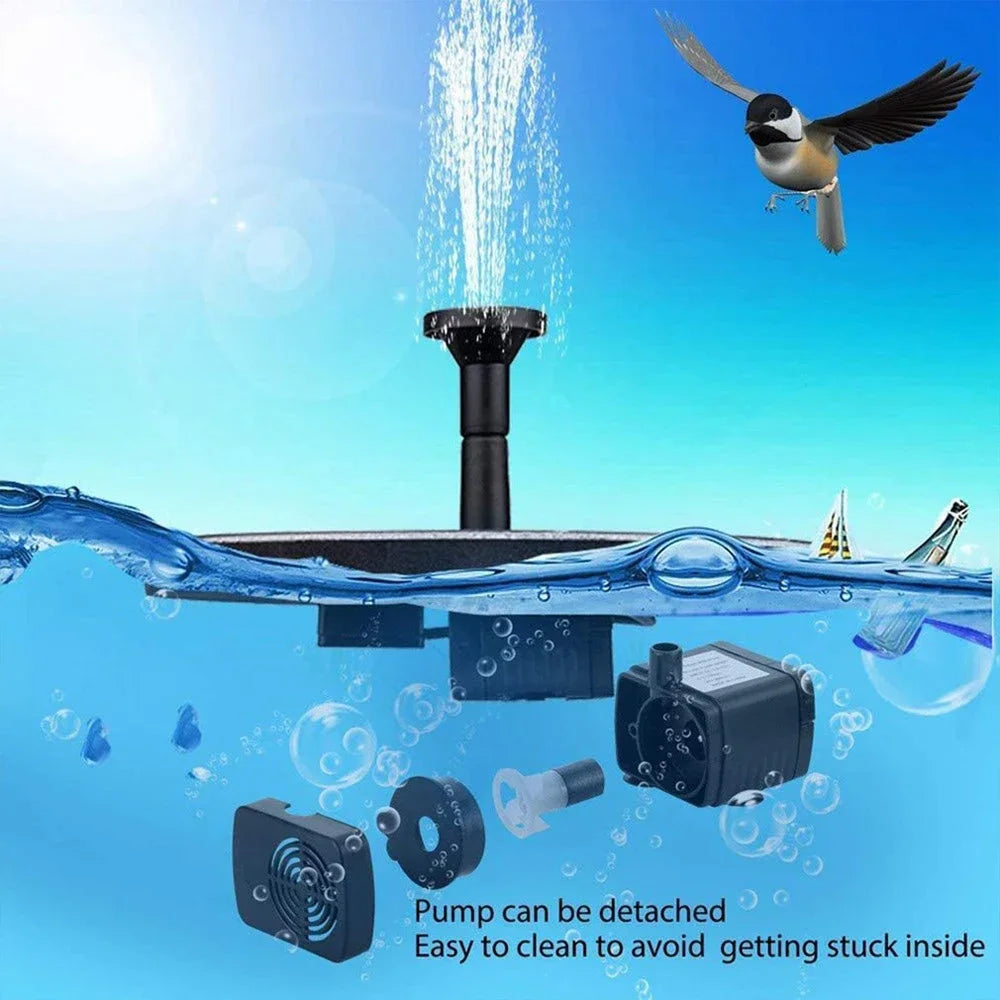 Sunflow™ Solar-Powered Water Fountain
