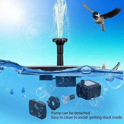 Sunflow™  Solar-Powered Water Fountain