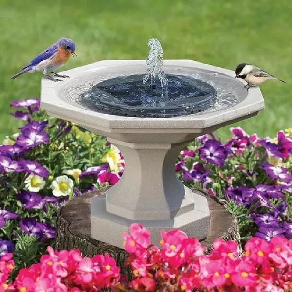 Sunflow™  Solar-Powered Water Fountain